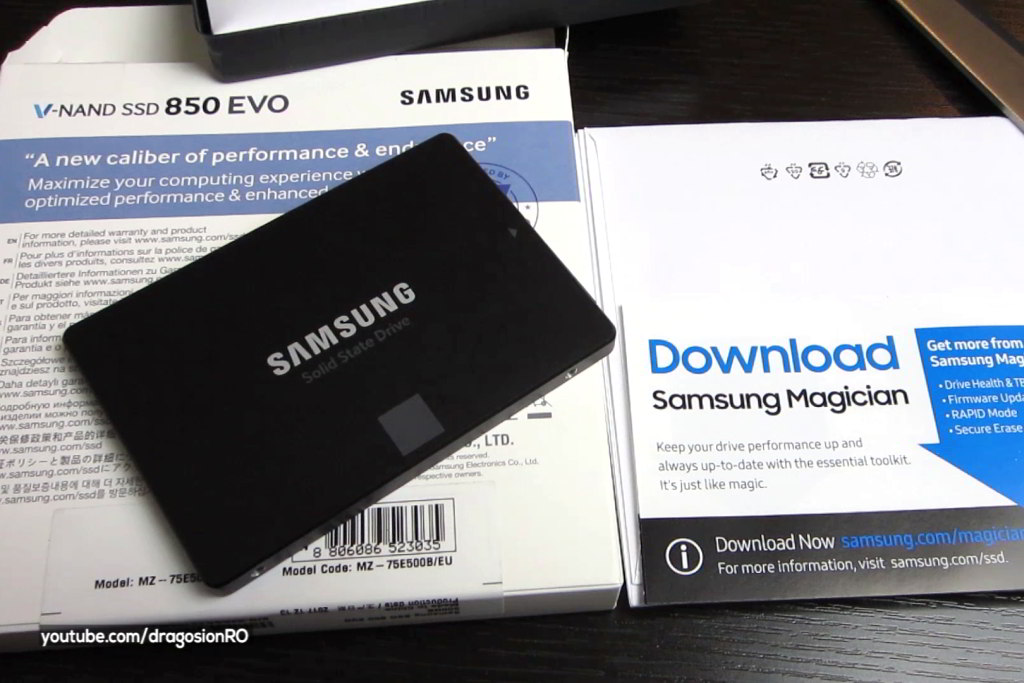 Samsung 850 EVO speed test on SATA II ports