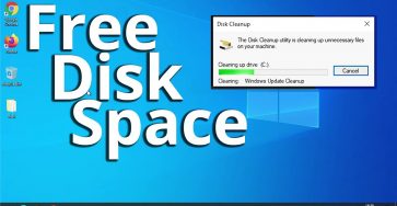 Free-up disk space Windows 10
