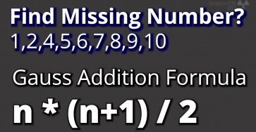 Find the missing number in an array