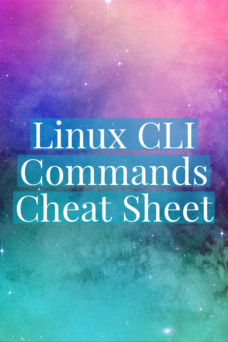 Linux commands cheat sheet the most used list