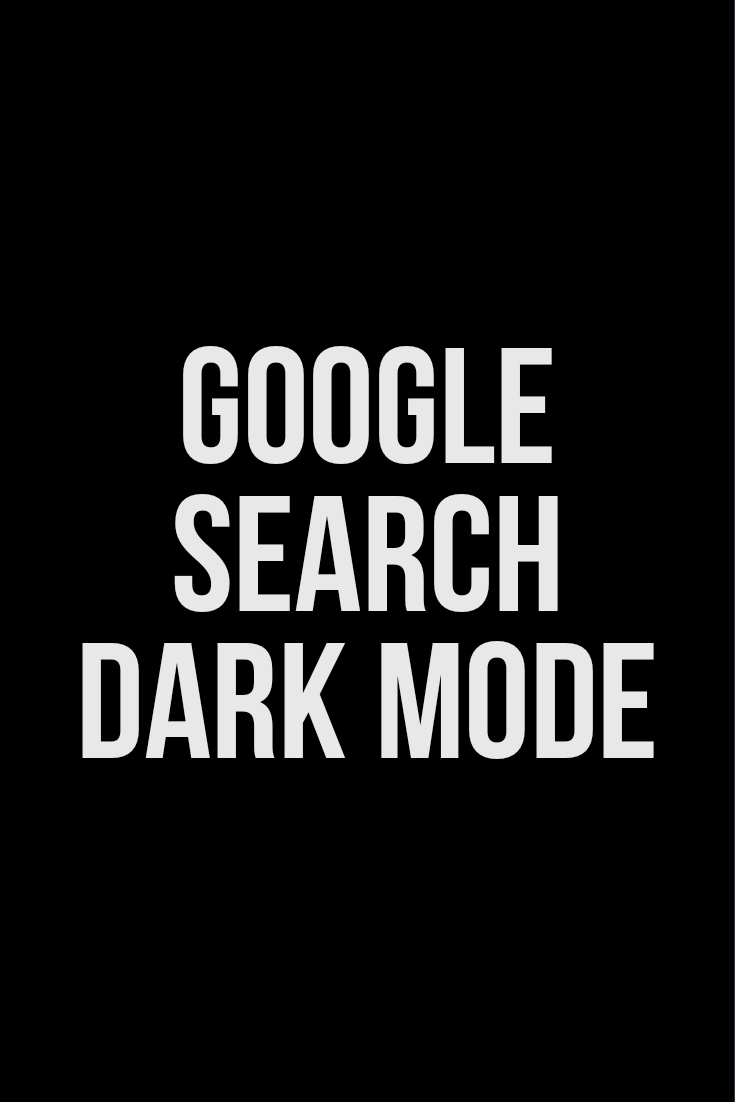 Google Search dark mode settings