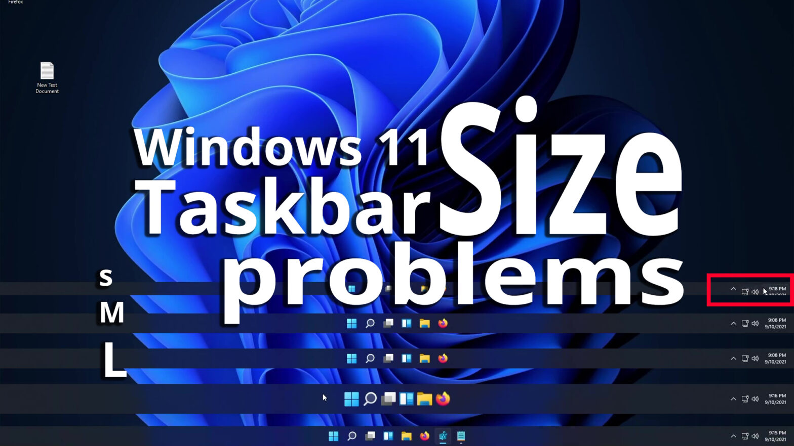 Change the Taskbar Size in Windows 11