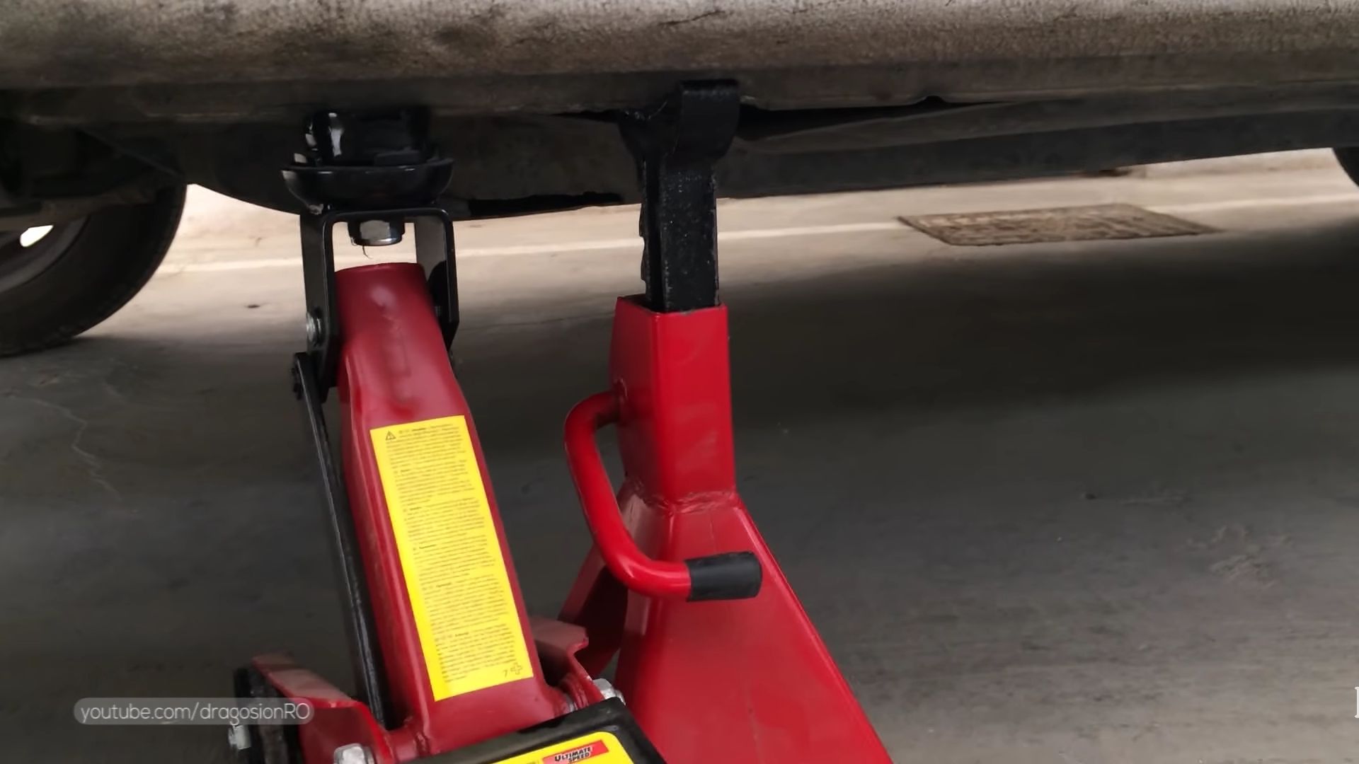 Lift car on jack and use jack stands