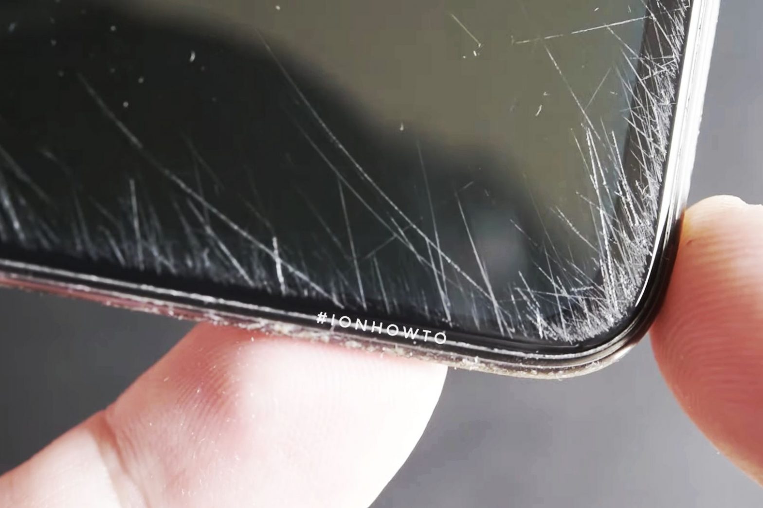 how to fix scratches on mobile phone screen
