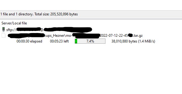 Hetzner network transfer rate limiting