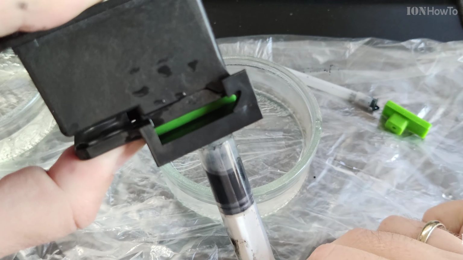 Canon Printer ink cartridge clogged printing lines ION HowTo