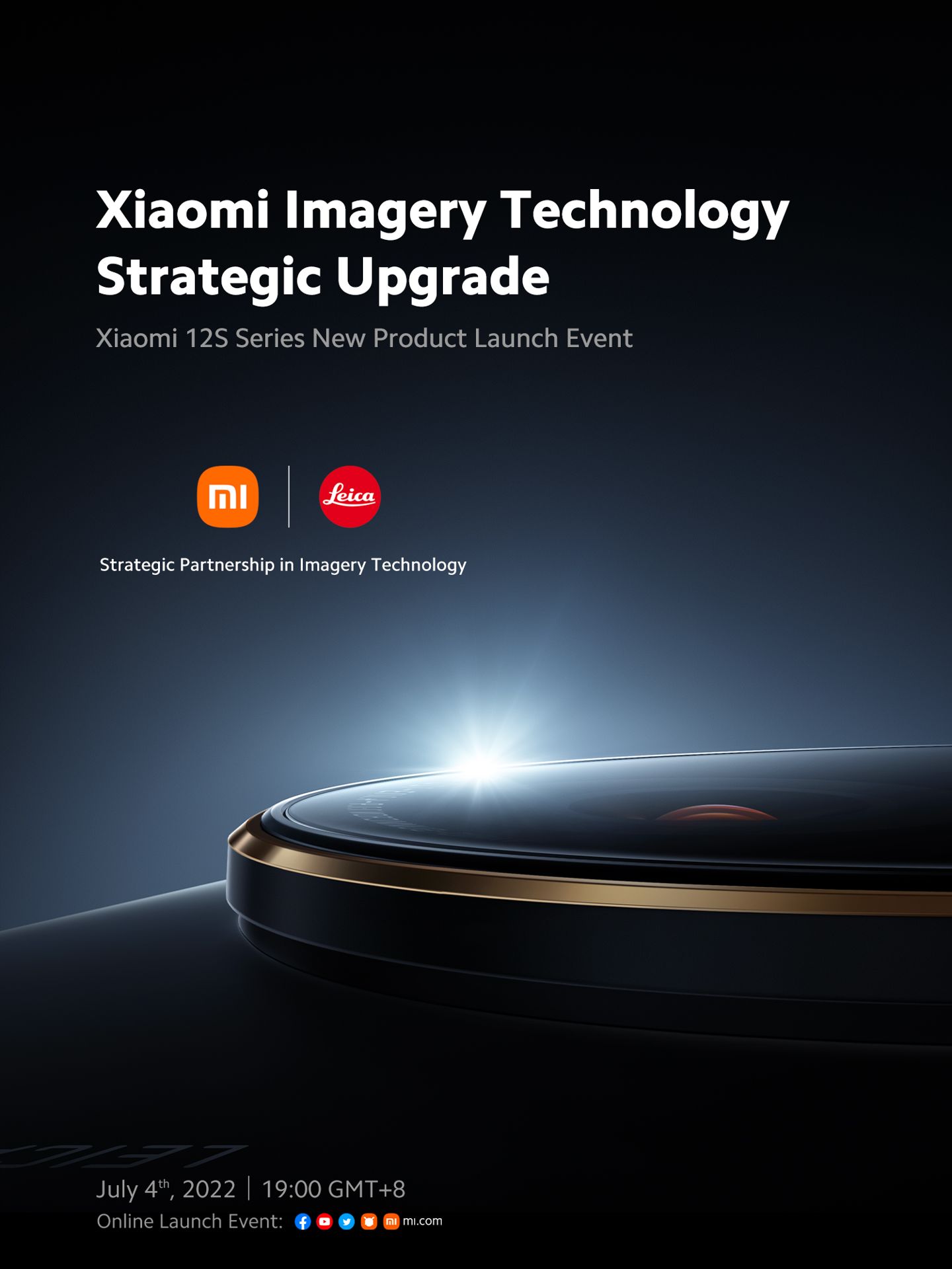 Xiaomi 12s Xiaomi 12s pro Xiaomi 12s Ultra launch event