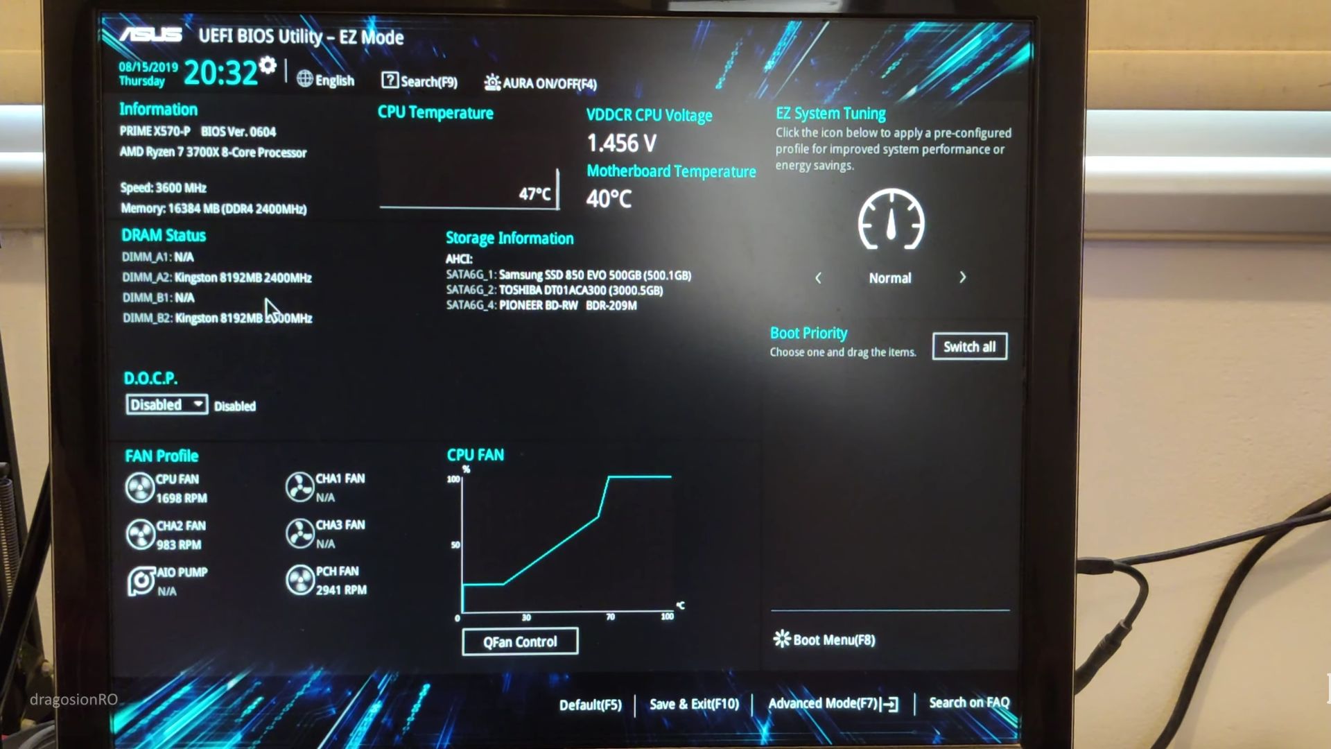 PC UEFI Bios Screen ready to use