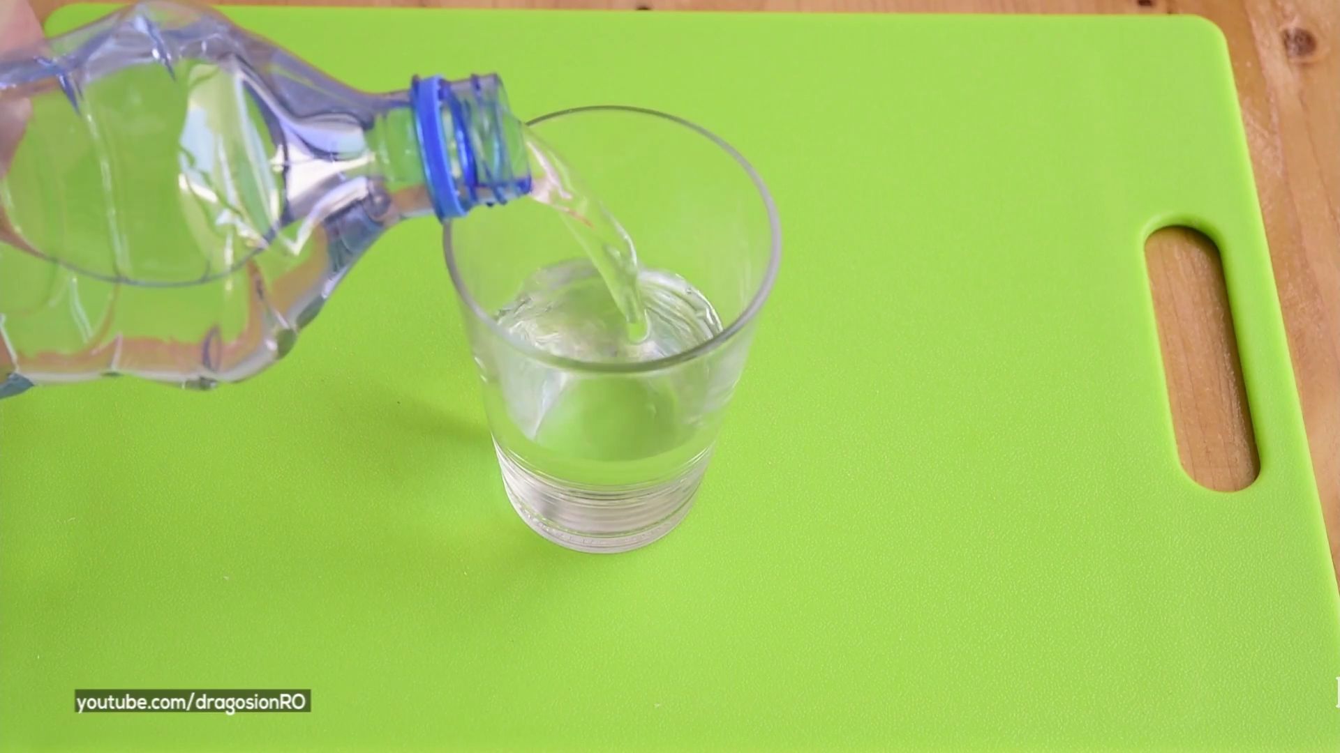 remove 1 glass of water from the bottle