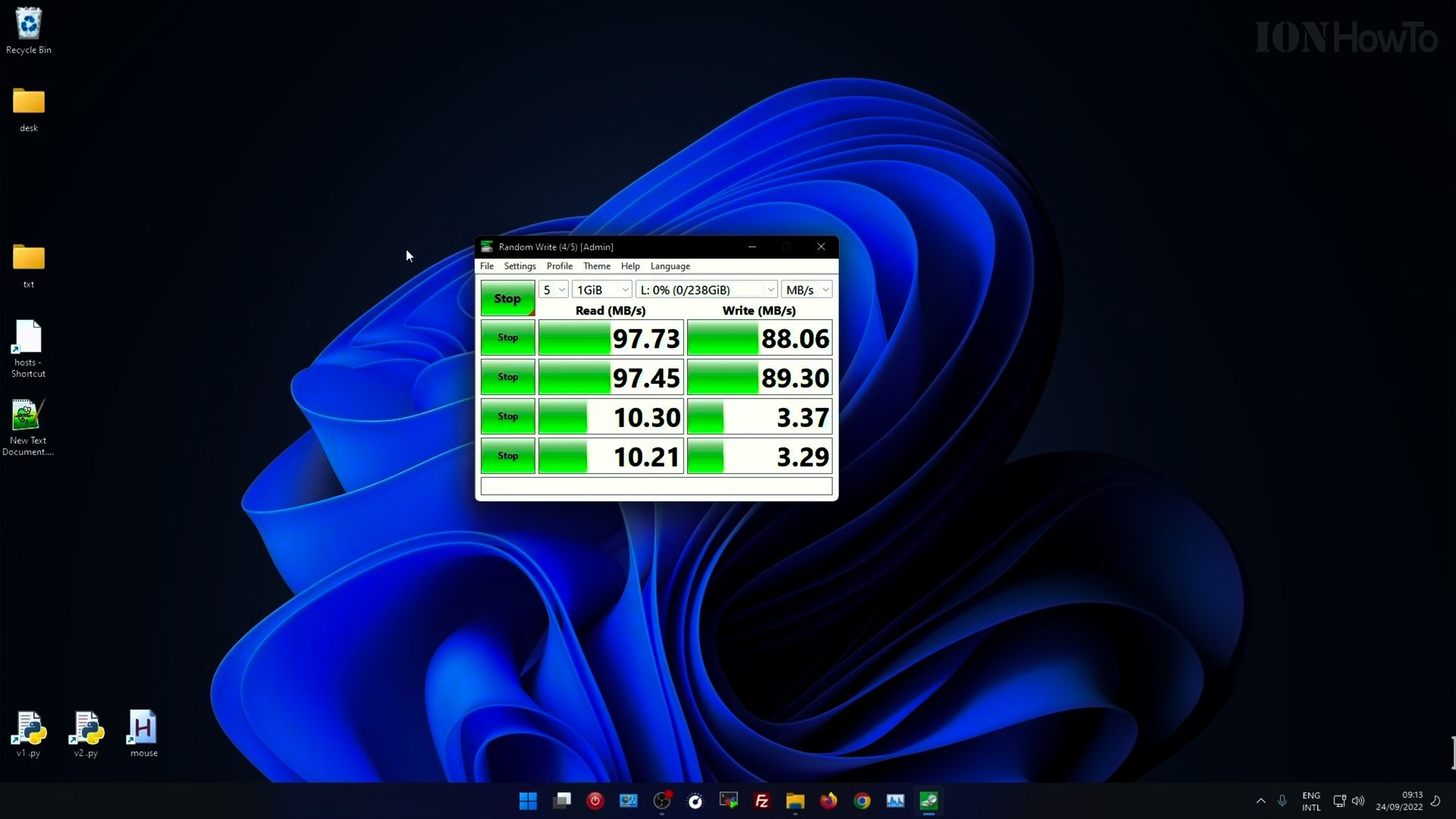 SanDisk Extreme Pro 200MBs 256GB Speed Test