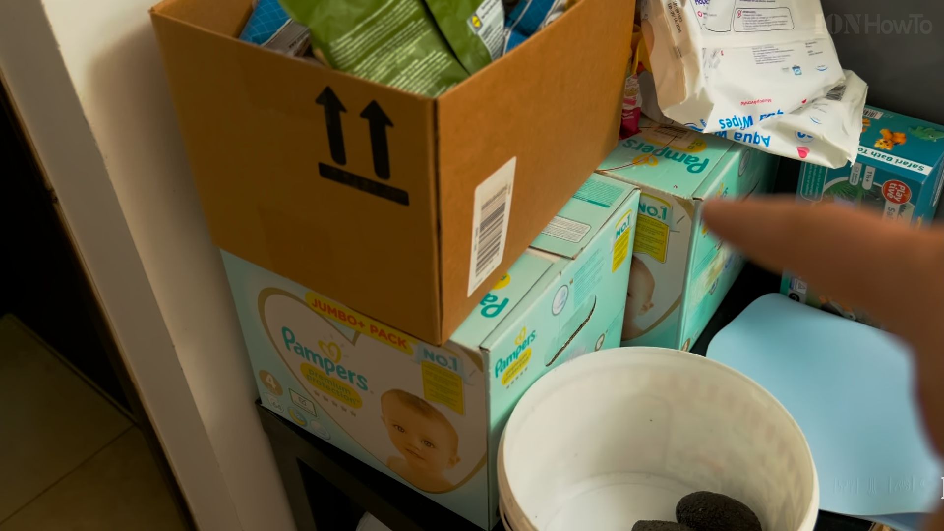 Earthquake Survival Kit Fridge Water and Dry Food Boxes