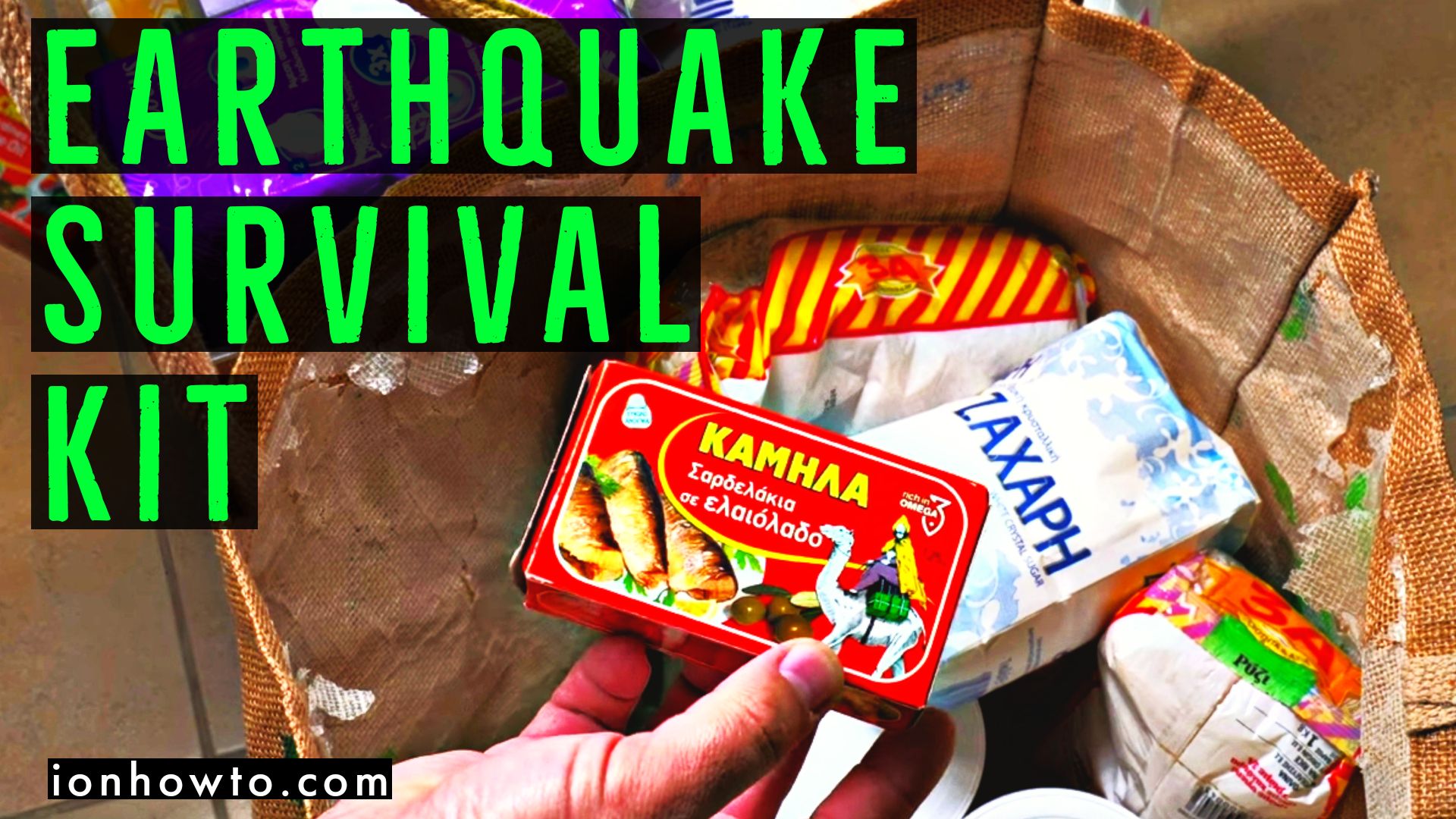 Earthquake Survival kit 01