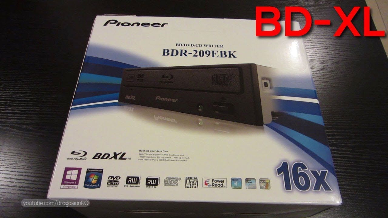 Pioneer BDR-209EBK Blu-ray BDXL PC Drive Writter