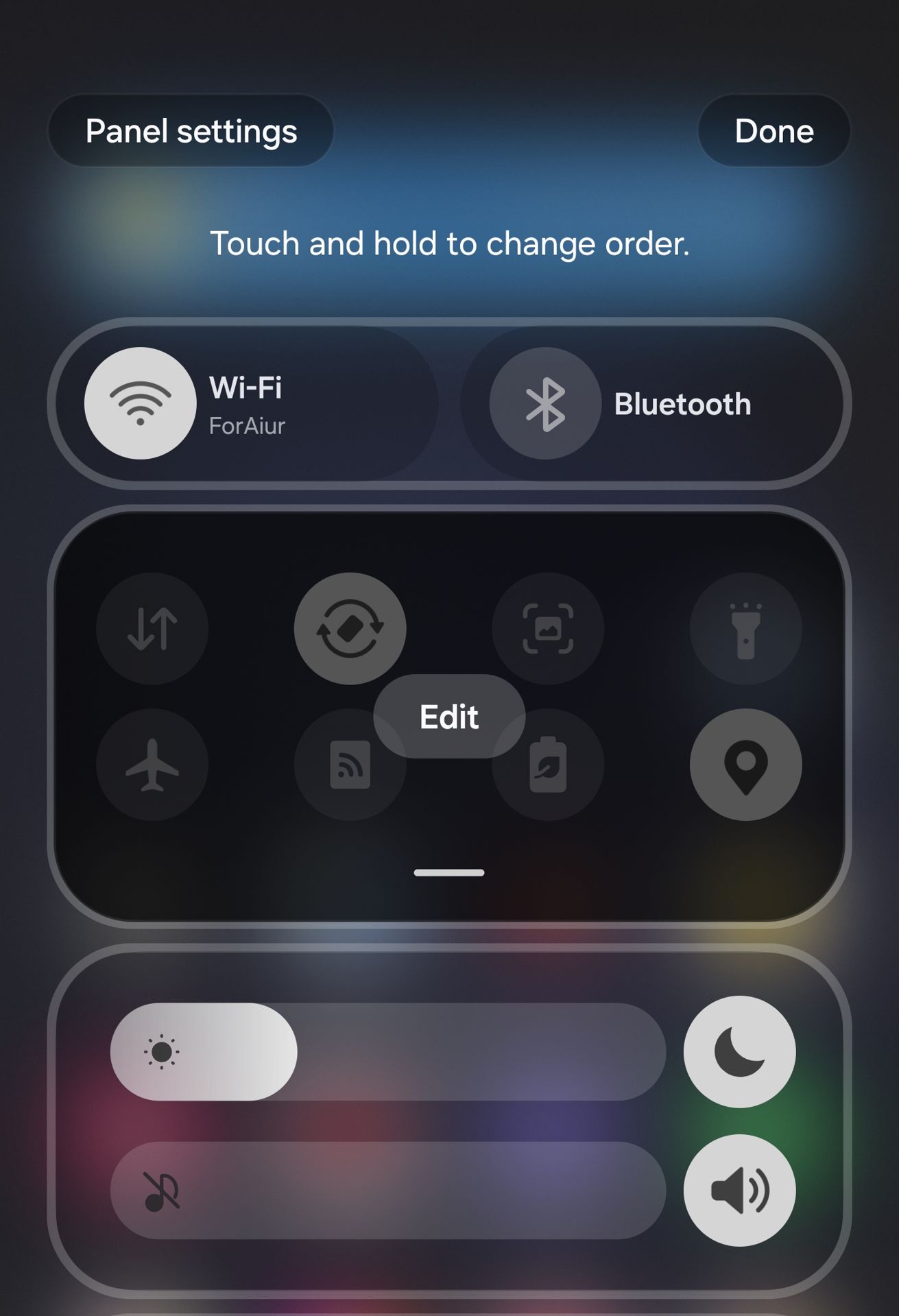 Panel Settings Quick Settings Samsung OneUI 7 Android 15