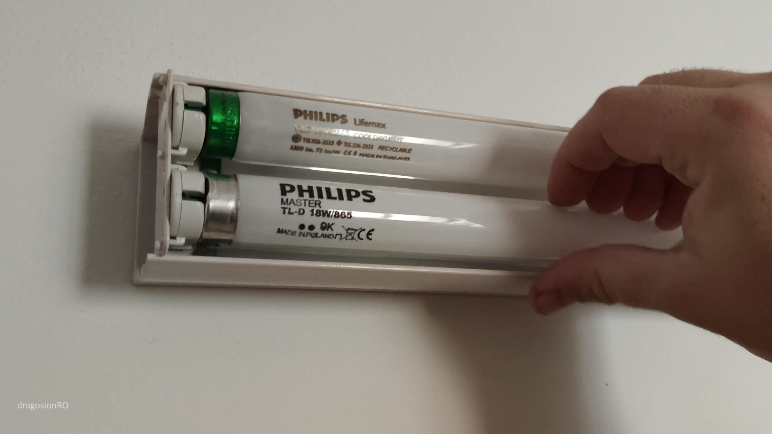 Upgrade Fluorescent Bathroom Light Fixture to LED