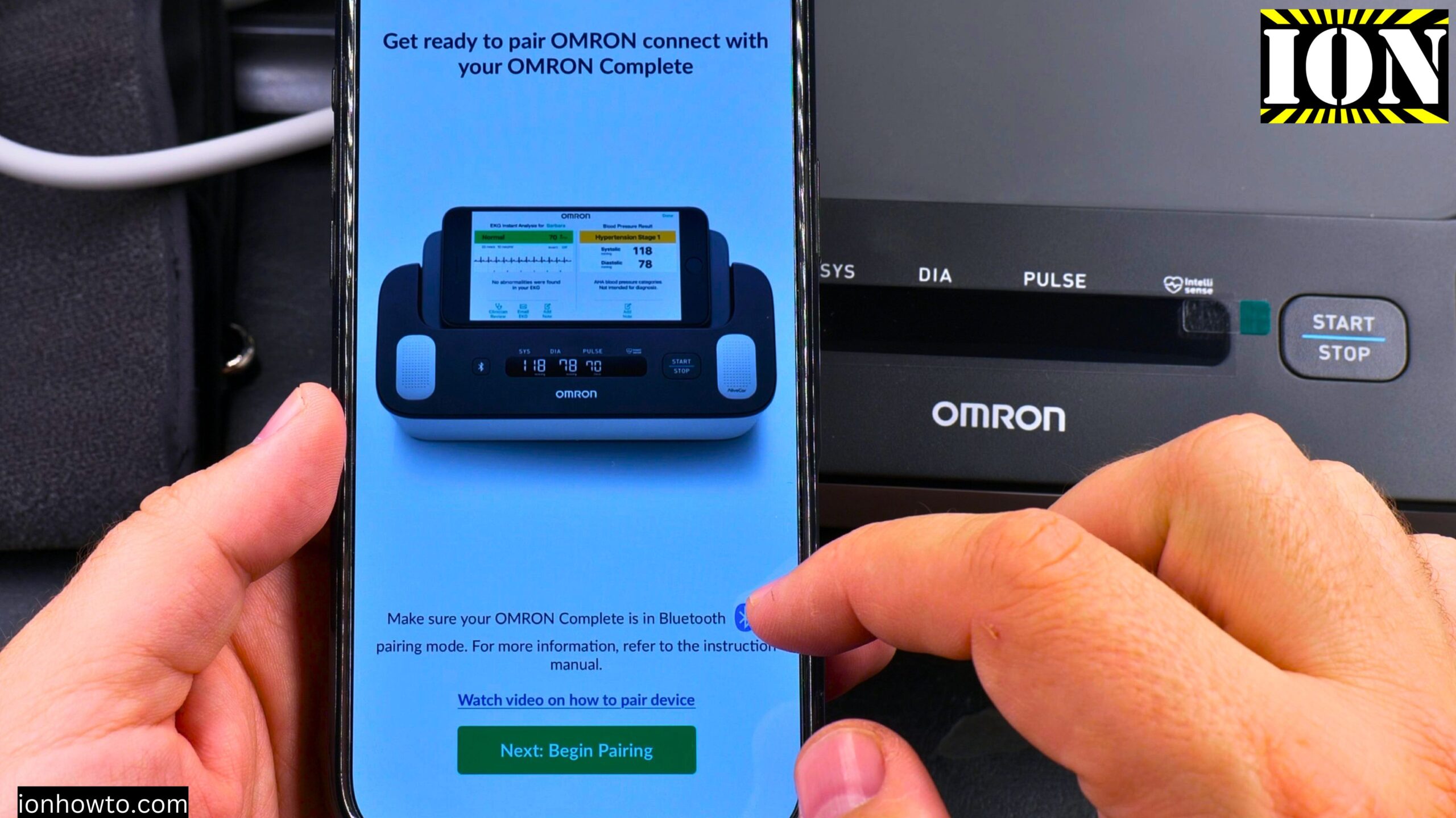 OMRON Complete App Pairing