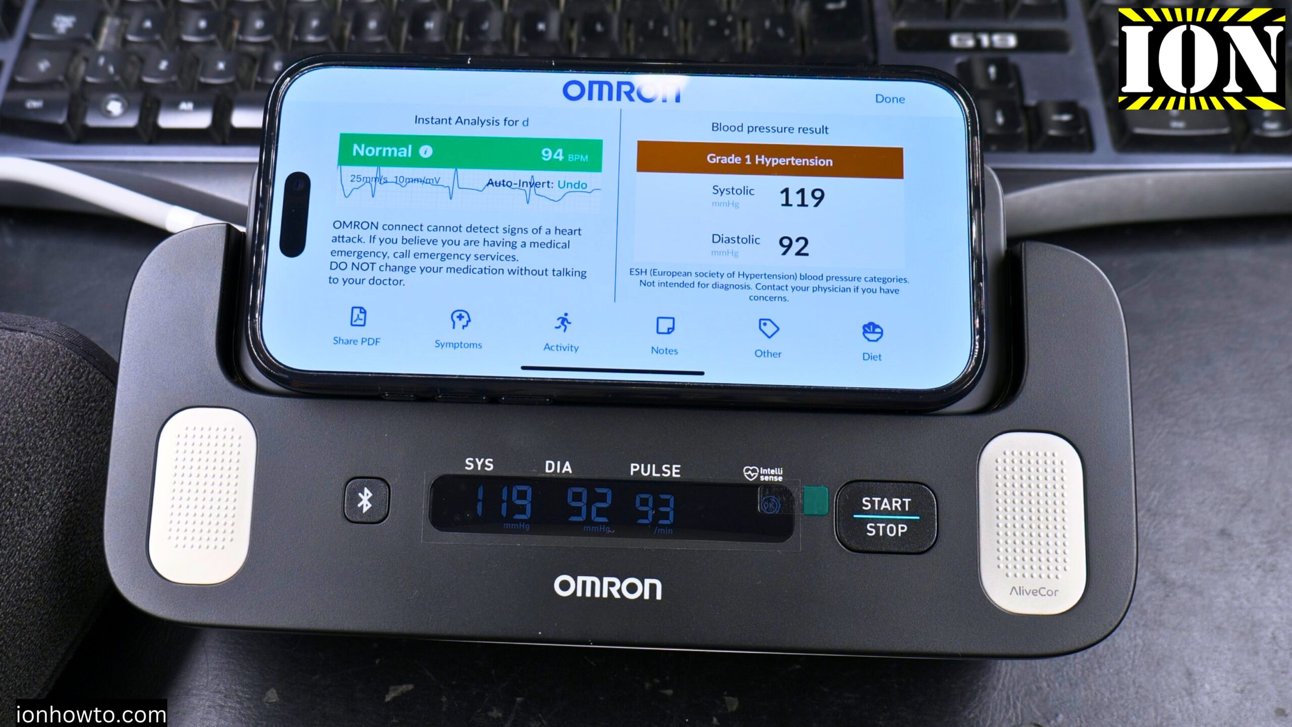 OMRON Complete App Reading