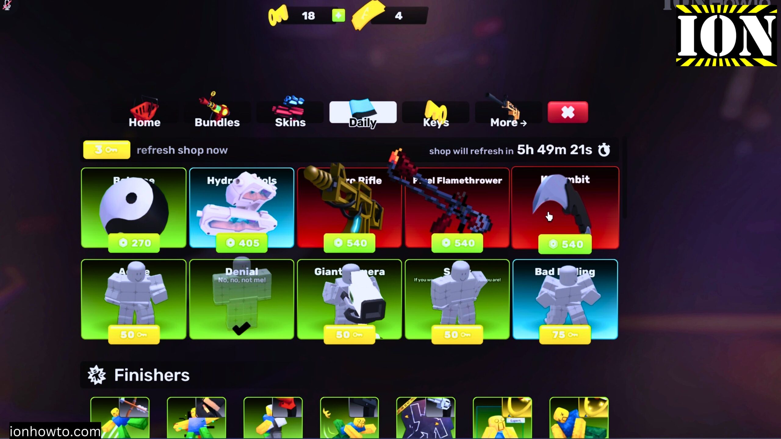 Roblox Rivals Karambit Knife Skin Available in Daily Shop