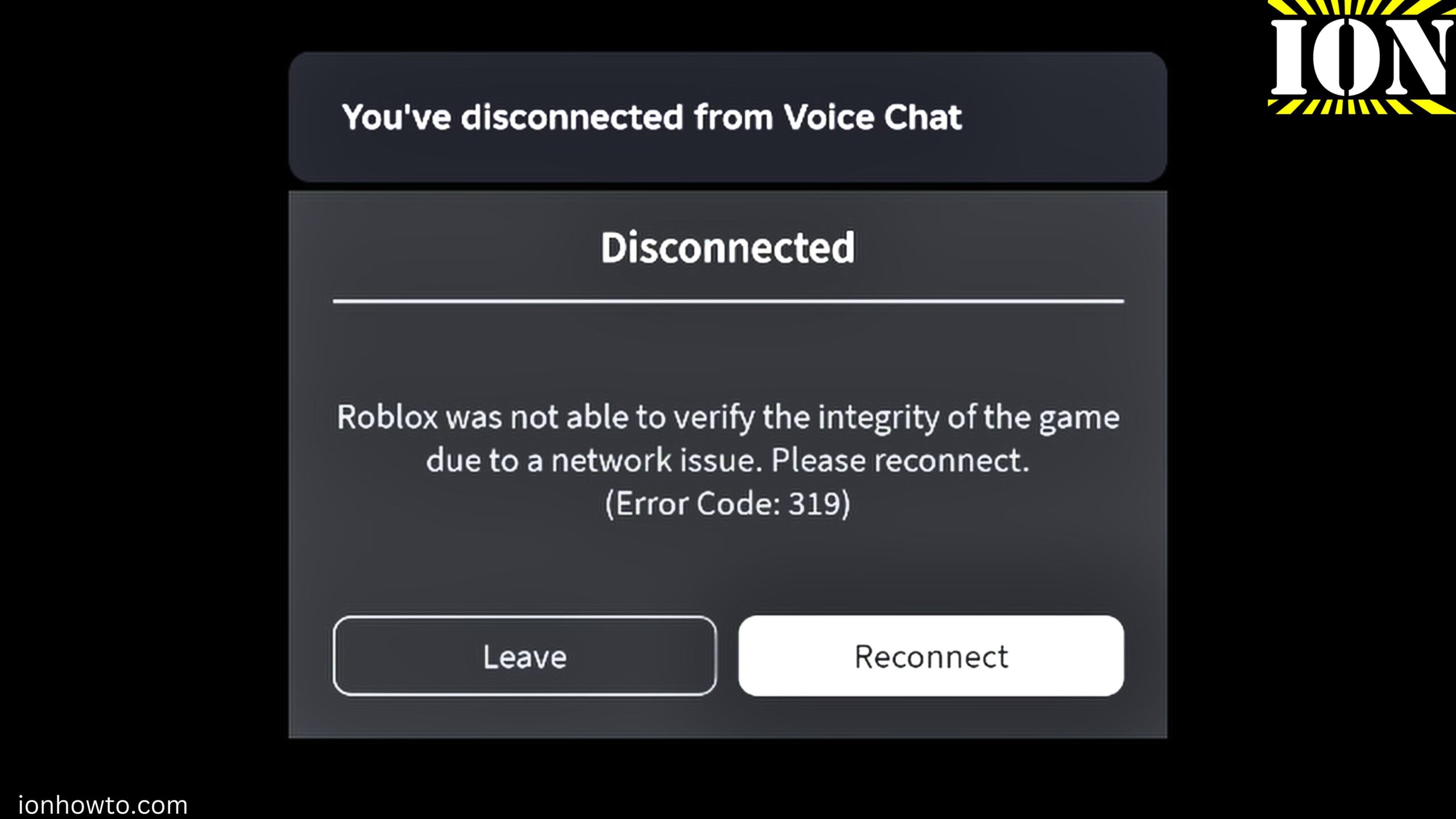 Roblox was not able to verify the game integrity Error Code 319