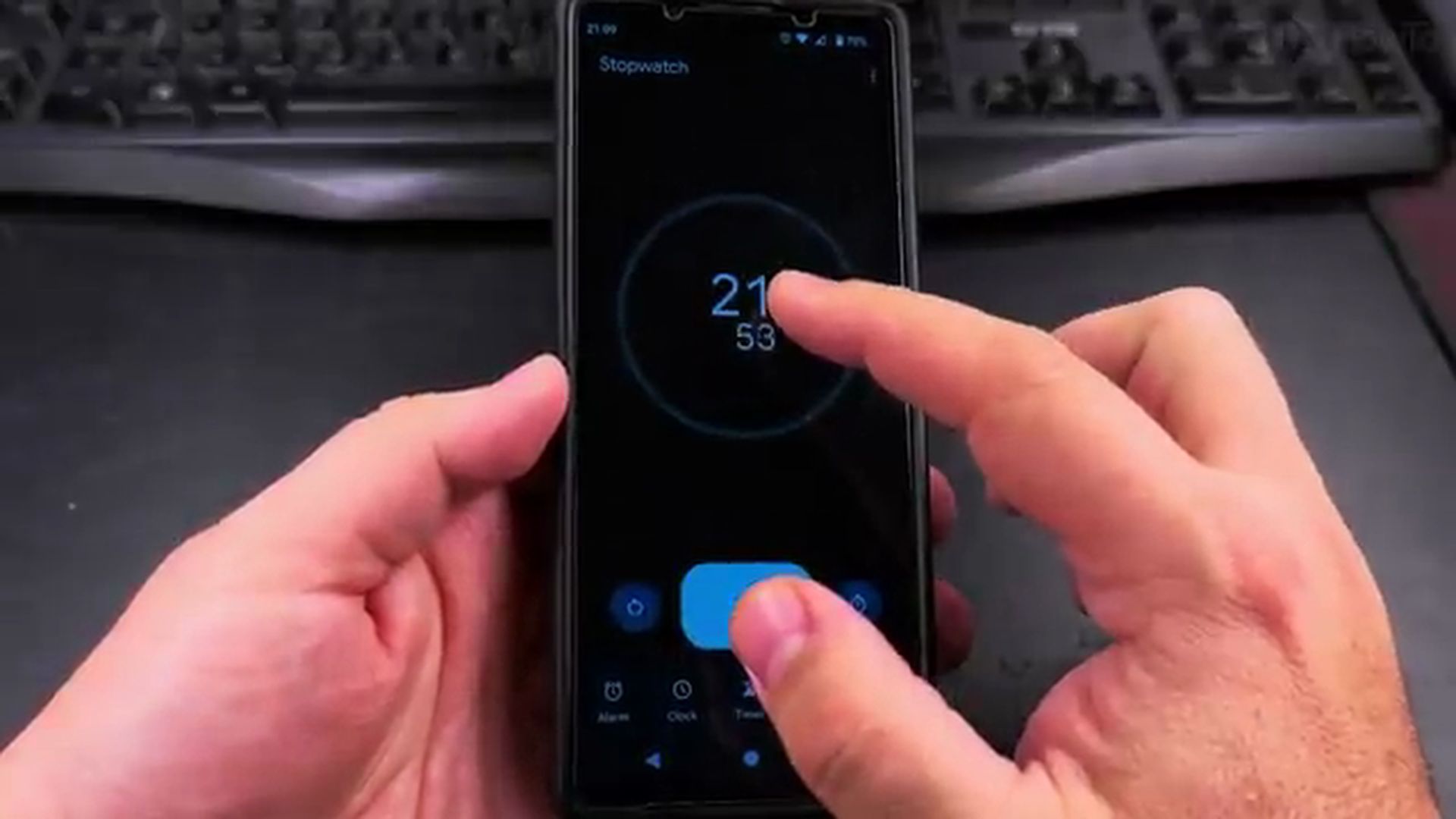 how to use stopwatch on android overview