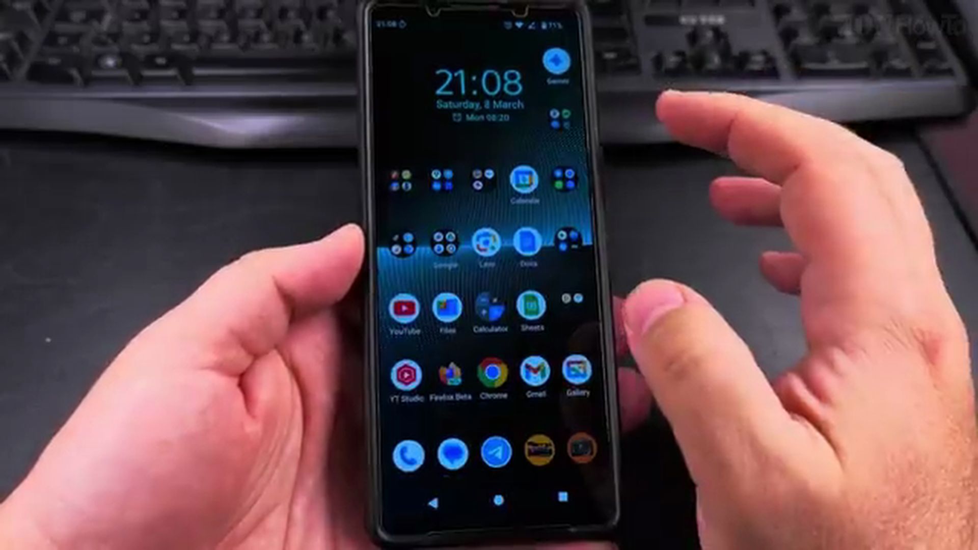 Opening the Google Clock App on Android